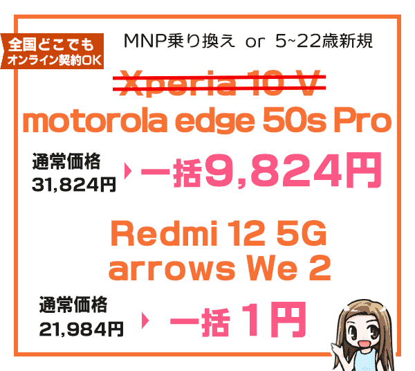 一括1円機種に4000円キャッシュバックキャンペーン